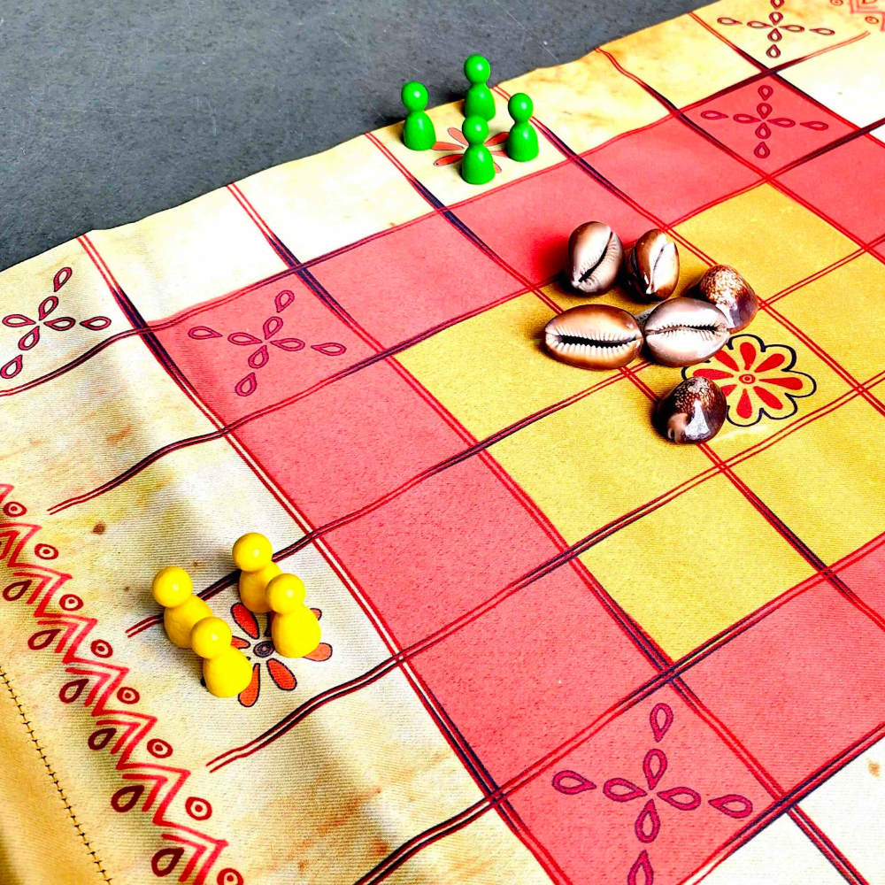 Chowkabara 7X7 game set (Kolam Series scroll)