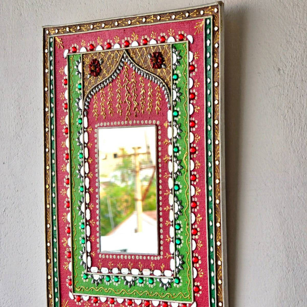 12x16in MDF Mirror jharokha wall hanging decor