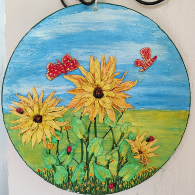 Russian Sculpture Clay Art Wall Decor