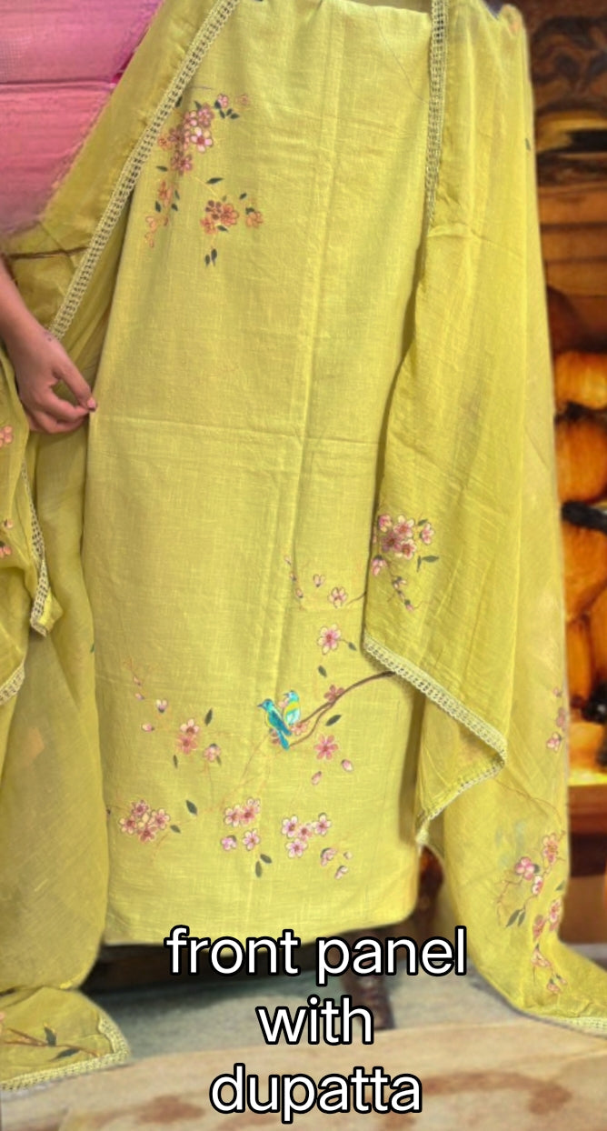 Unstitched handpainted suit
