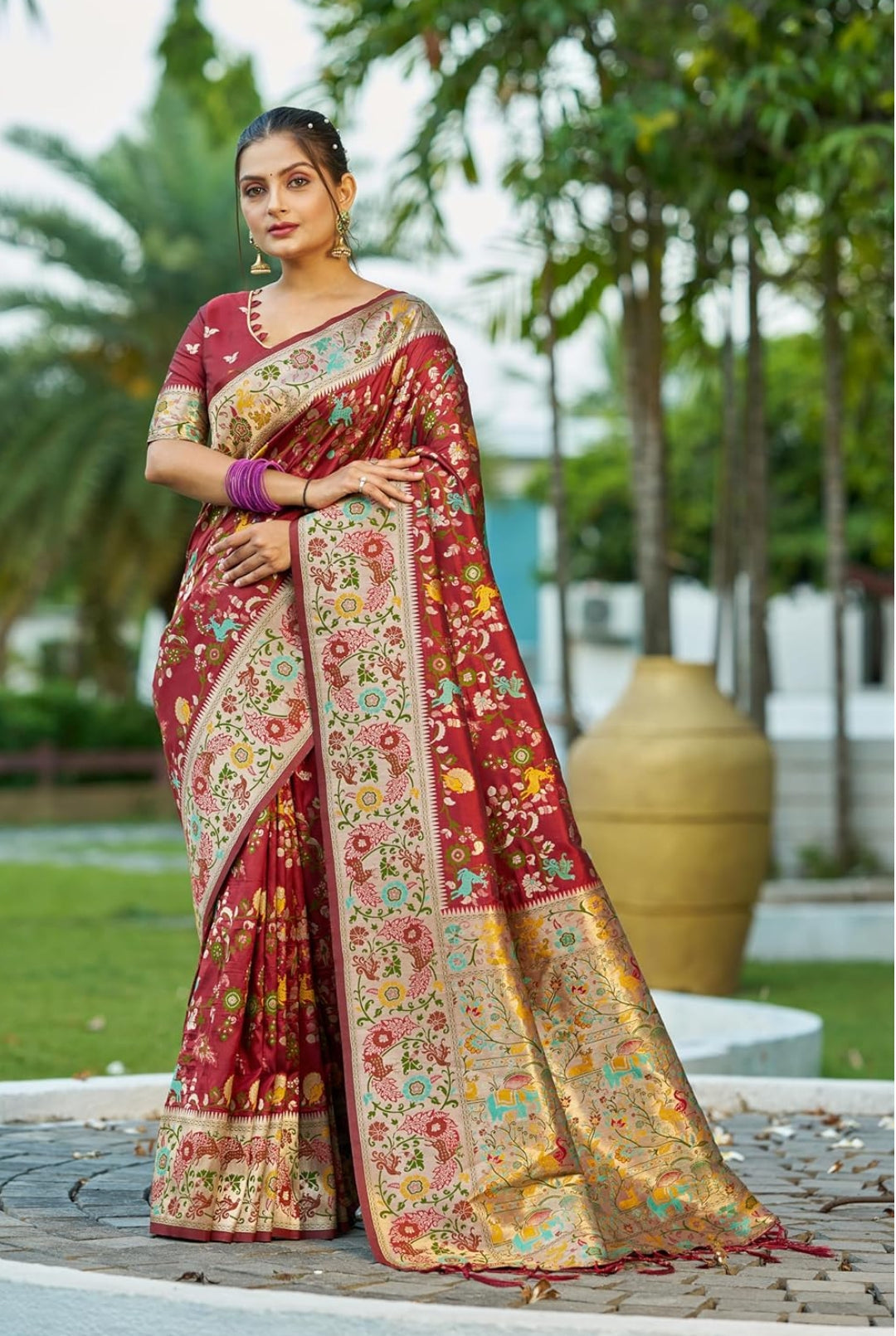 Kanaklata Kanjivaram Soft Silk Banarasi Saree With Unstitched Blouse Piece