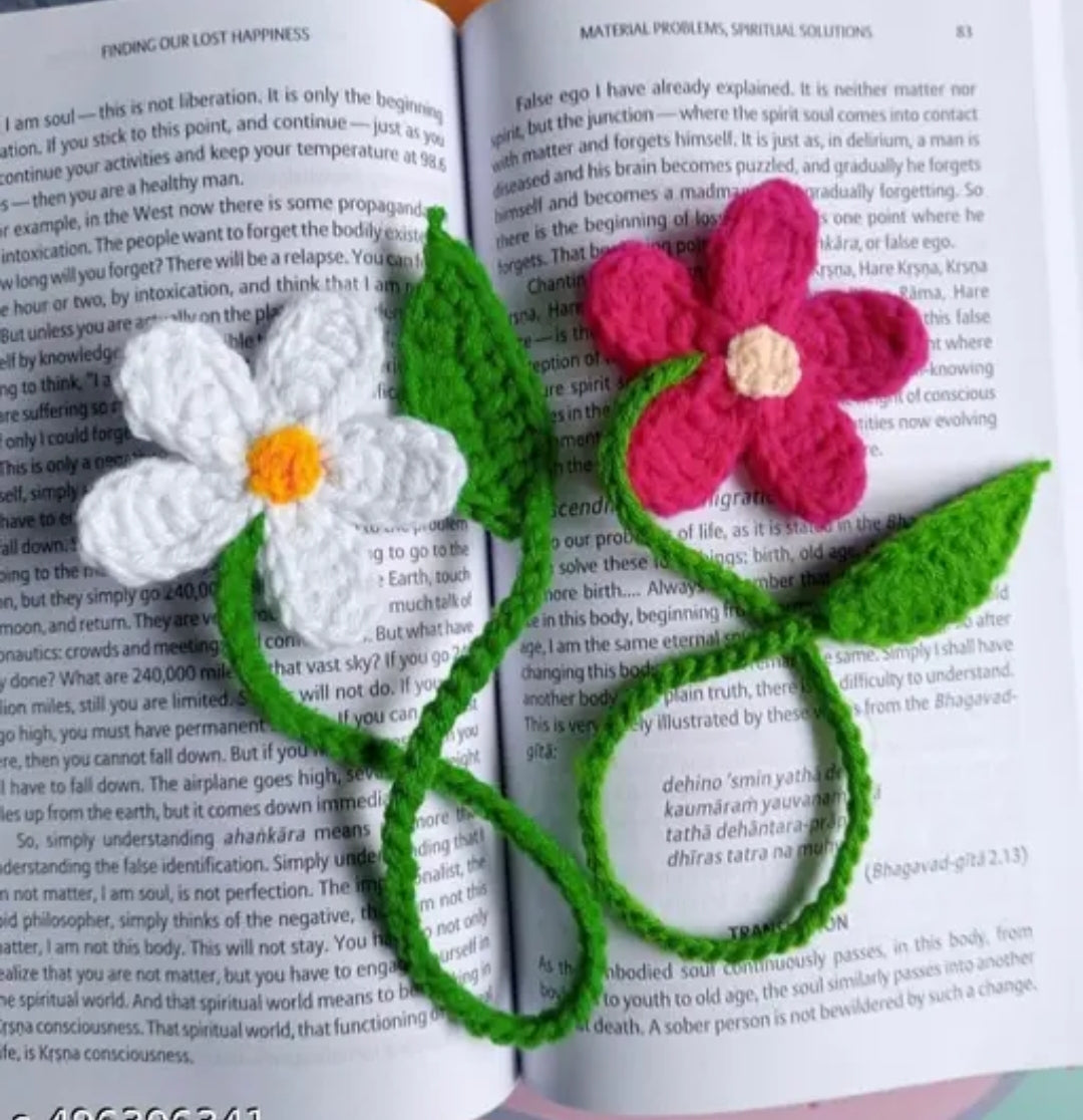 Handcrafted Floral Thread Markers | Set of 2