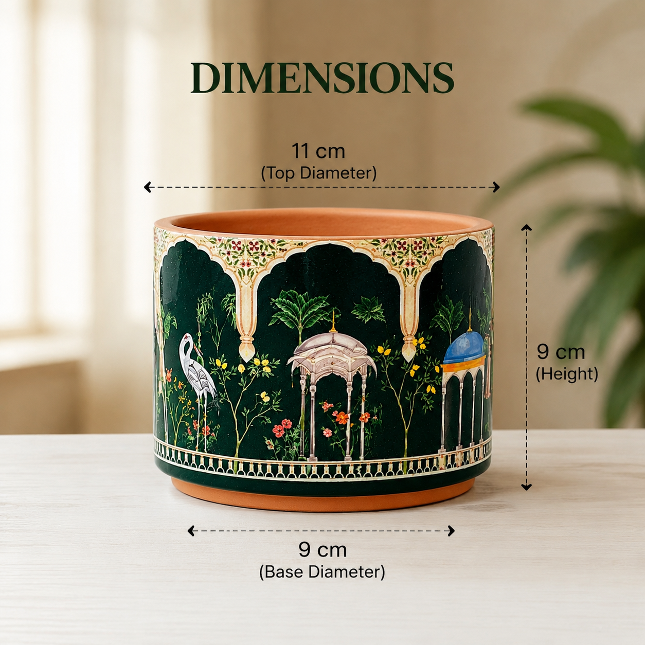 Premium Decorative Terracotta Planter Pot | Handcrafted Indoor Flower Pot for Home, Office, Balcony & Table Decor