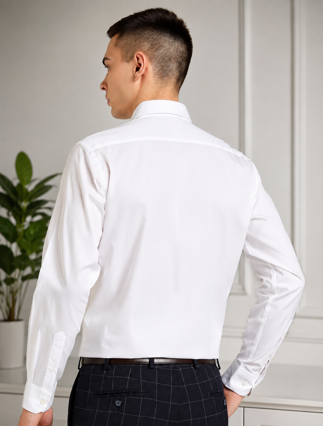 Men's Pure Cotton Solid Formal Shirt | Regular Fit Full Sleeve Office & Business Wear
