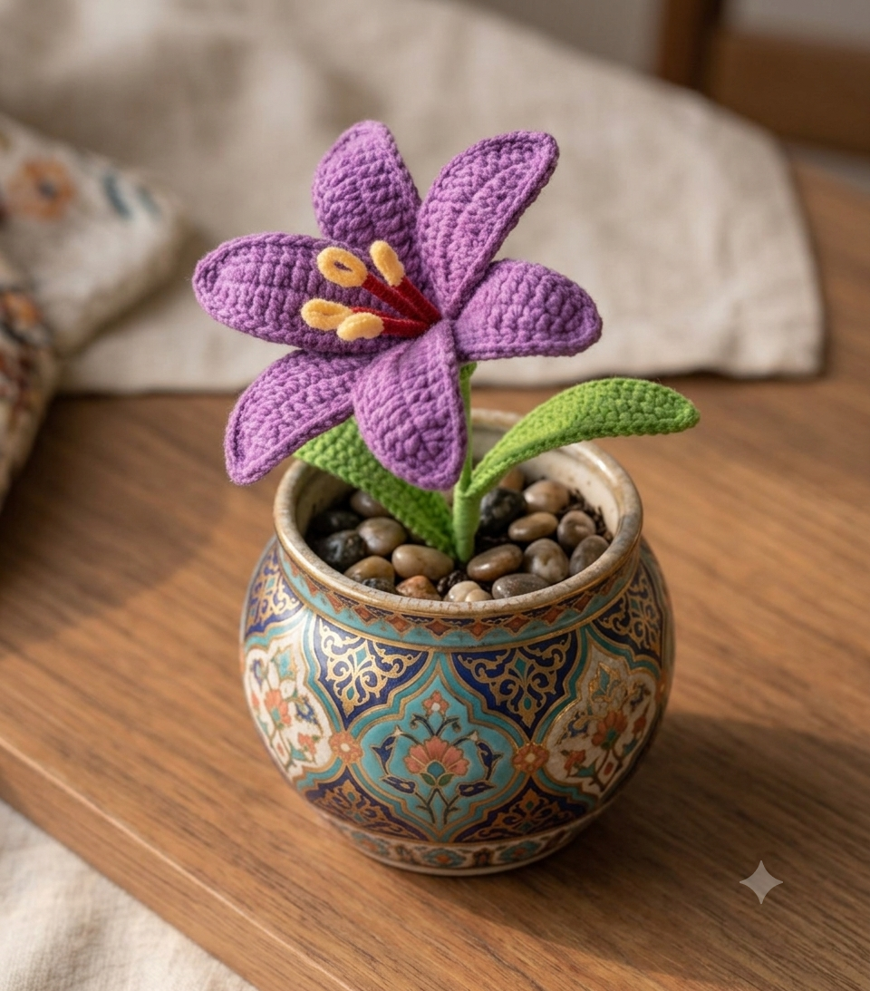 Crochet flower bouquet