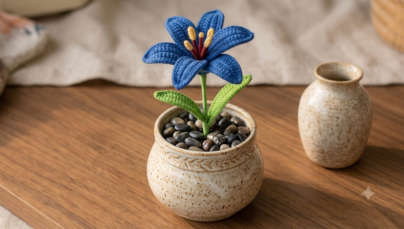 Crochet flower bouquet
