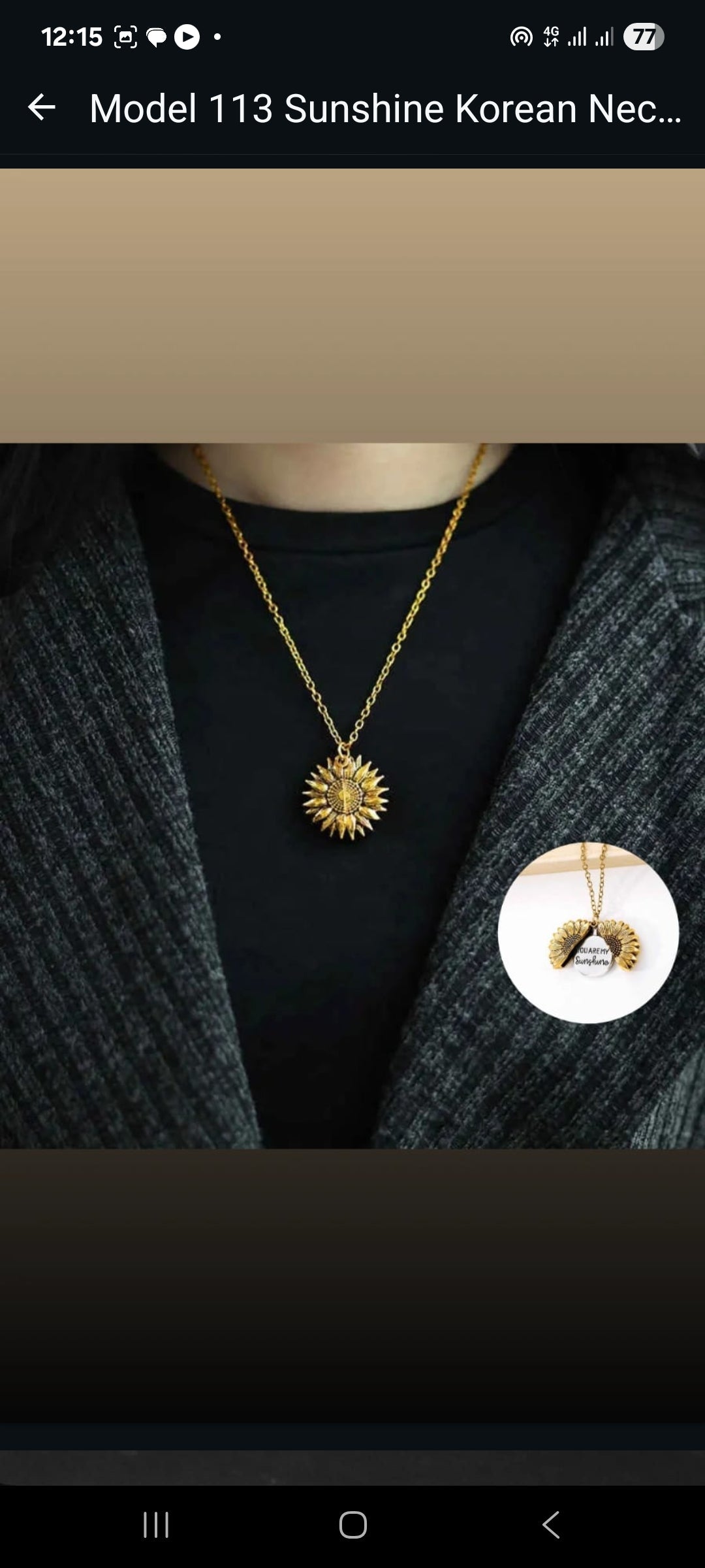 Unisex chain and pendant