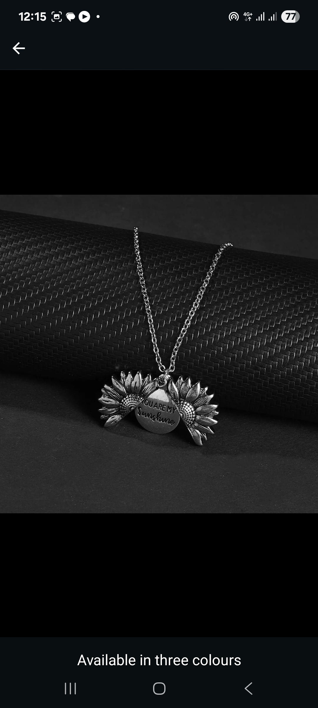 Unisex silver Openable Pendant with chain