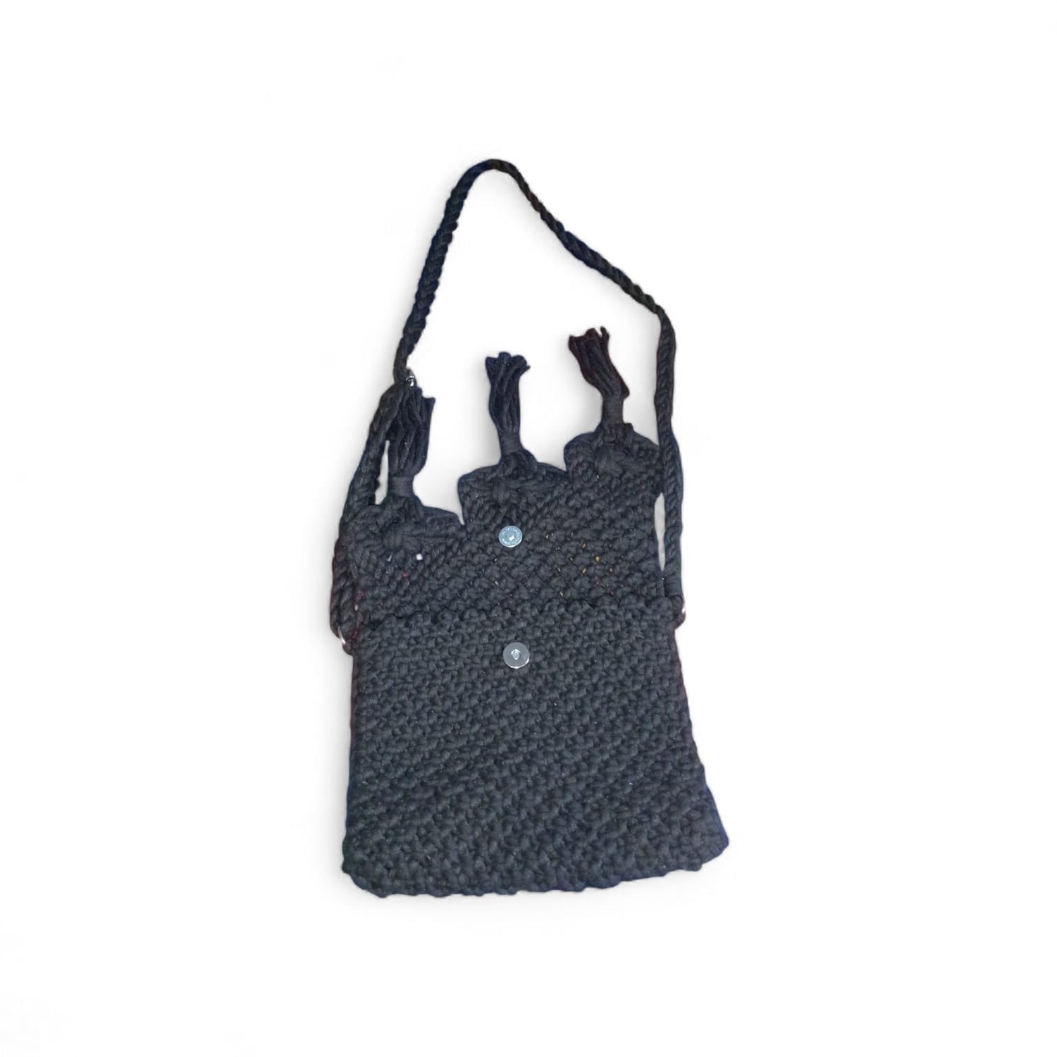 HANDMADE COTTON CORD MACRAME CROSSBODY BAG FOR WOMEN| BLACK BOHO FRING SLINGG BAG | LIGHTWEIGHT TRAVEL SHOULDERR HANDBAG
