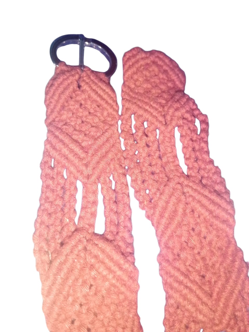 Unique macrame belt