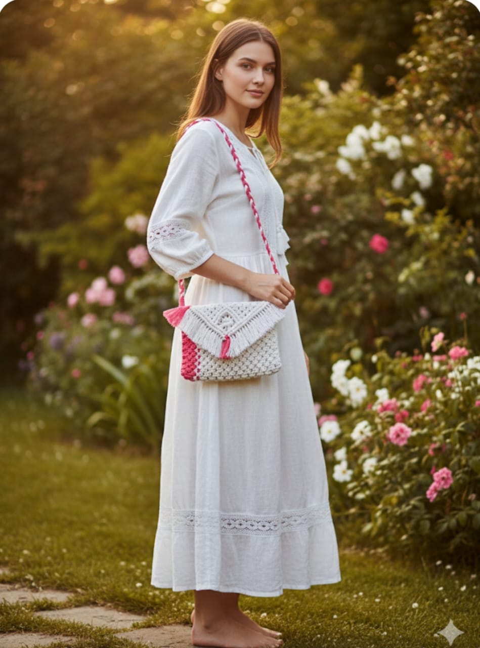 Macrame Cross Body Bag/ Sling bag