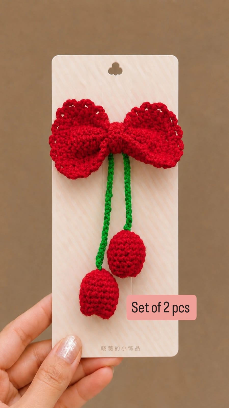 crochet hair pin Handmade