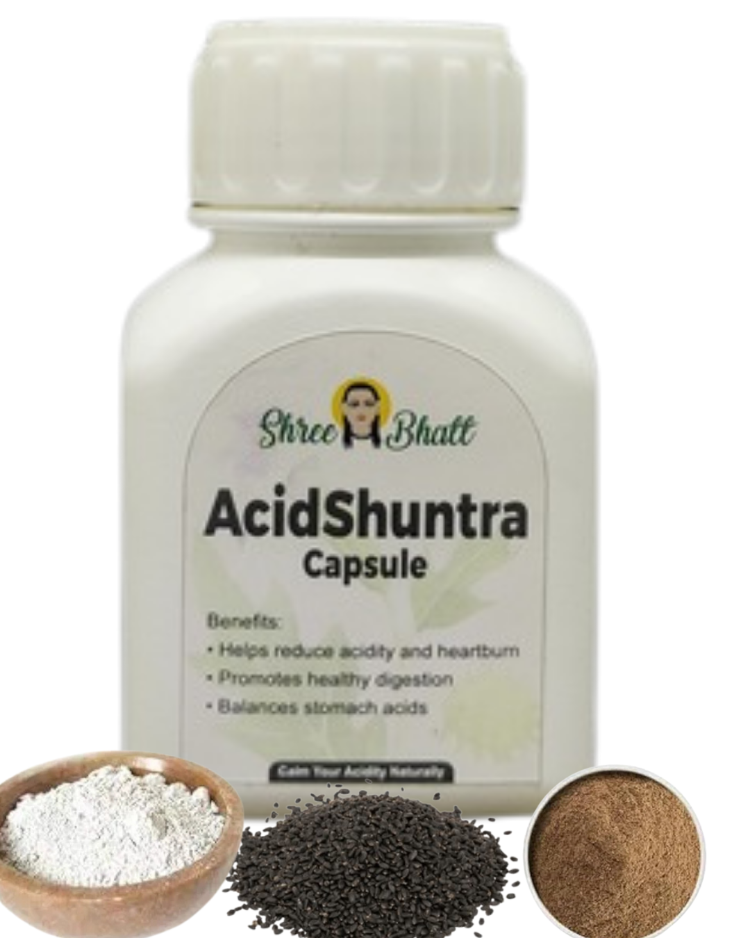 ShreeBhatt Acidshuntra Capsule – Ayurvedic Digestive Care & Acidity Relief Capsules, 30 Capsules