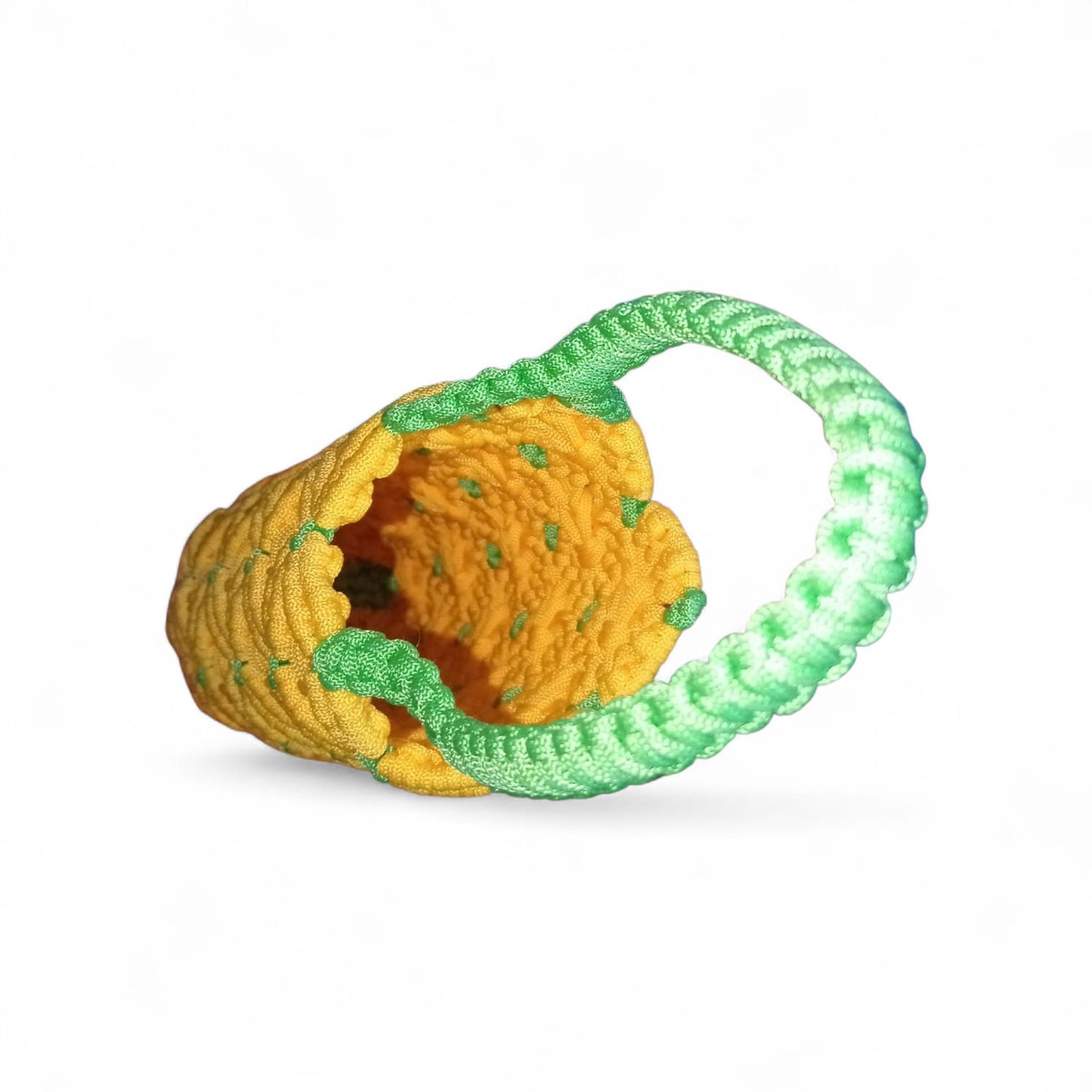 YELLOW Macramé Bottle Cover 1 Litre | Handmade Eco-Friendly Bottle Holder with Braided Strap | Reusable Boho Style Bottle Carry Bag