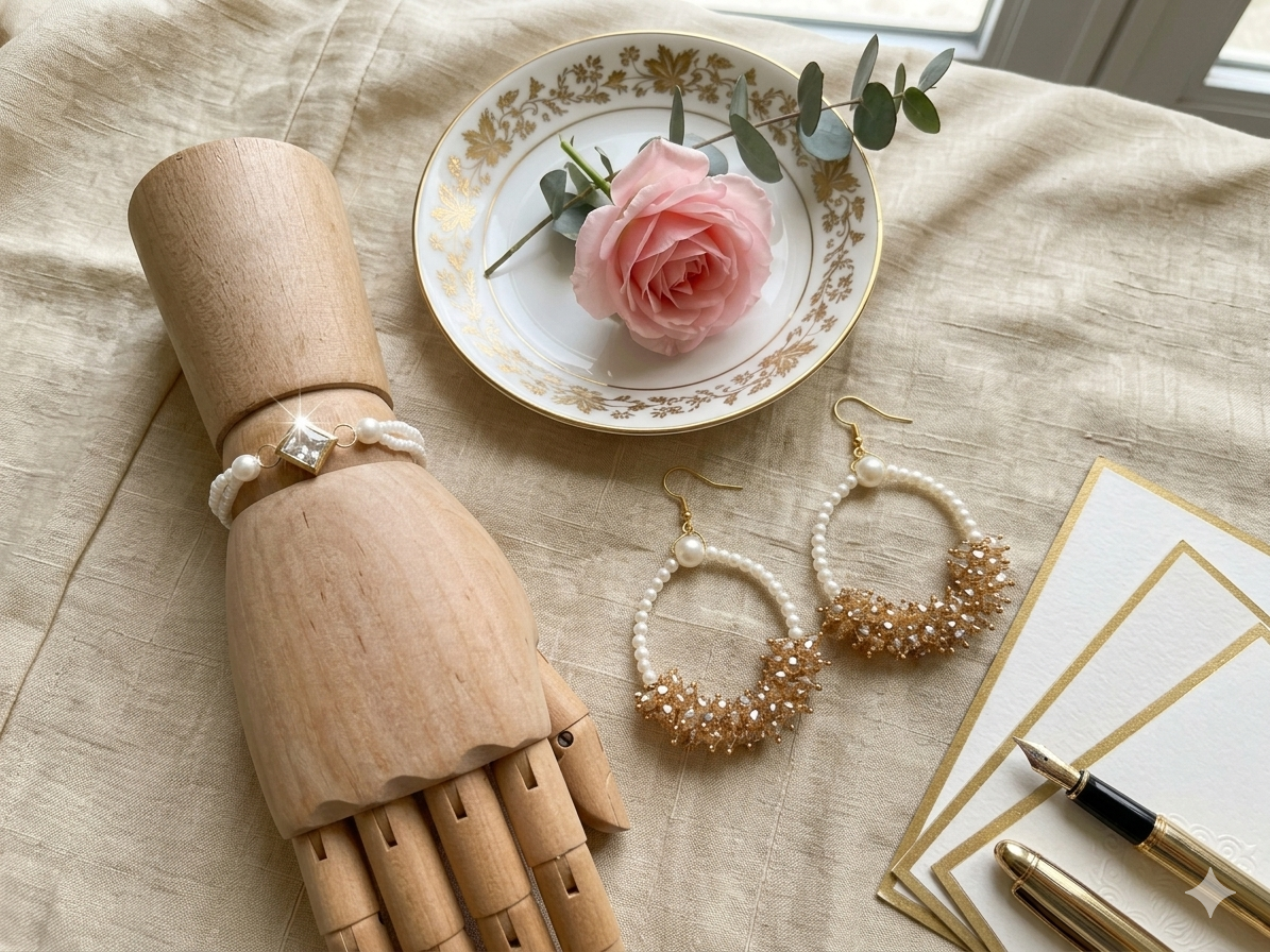 Bracelet with earrings combo