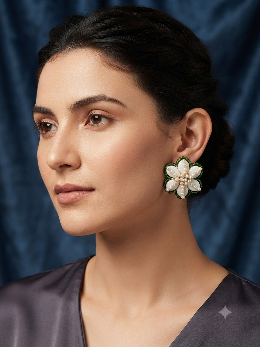 Flower earrings