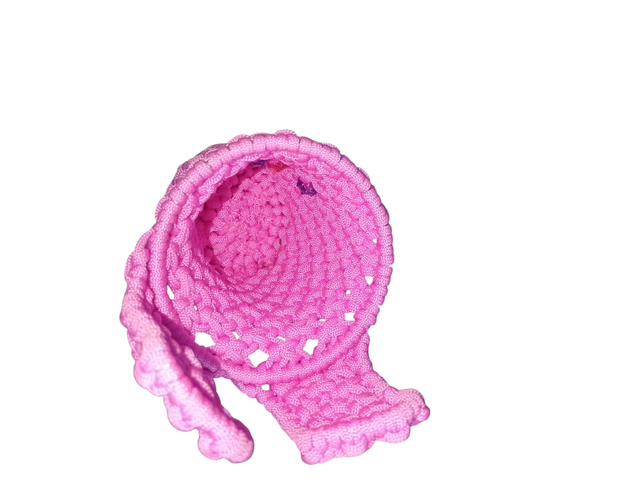 MACRAME BUNNY FACE PEN HOLDER BABY PINK SIZE 4*4 HANDMADE DESK ORGANIZER CUTE KIDS STATIONERY HOLDER