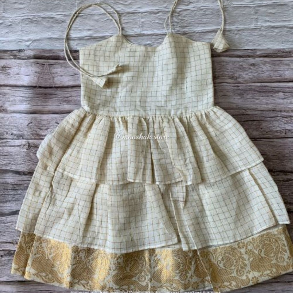 Little Miss Sunshine - White Sungudi Ages 1-6
