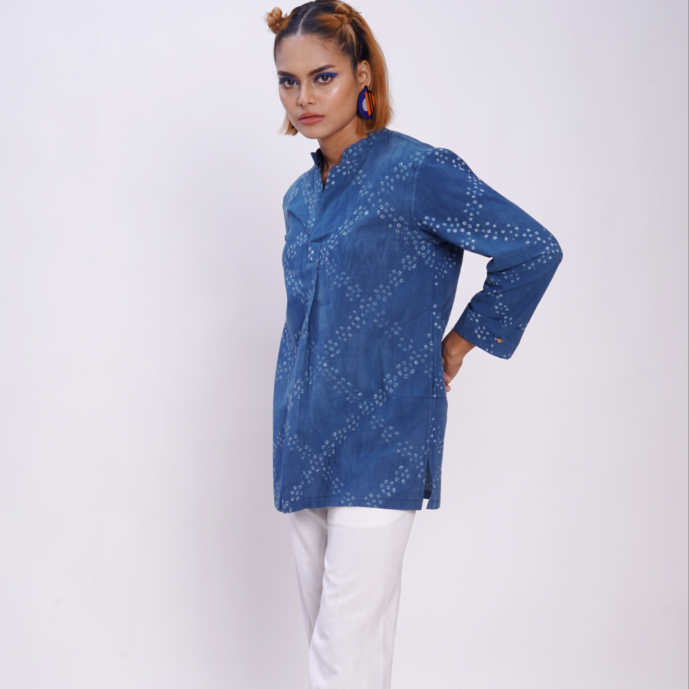 Cotton Bandhani Criss Cross Forever Kurta 2