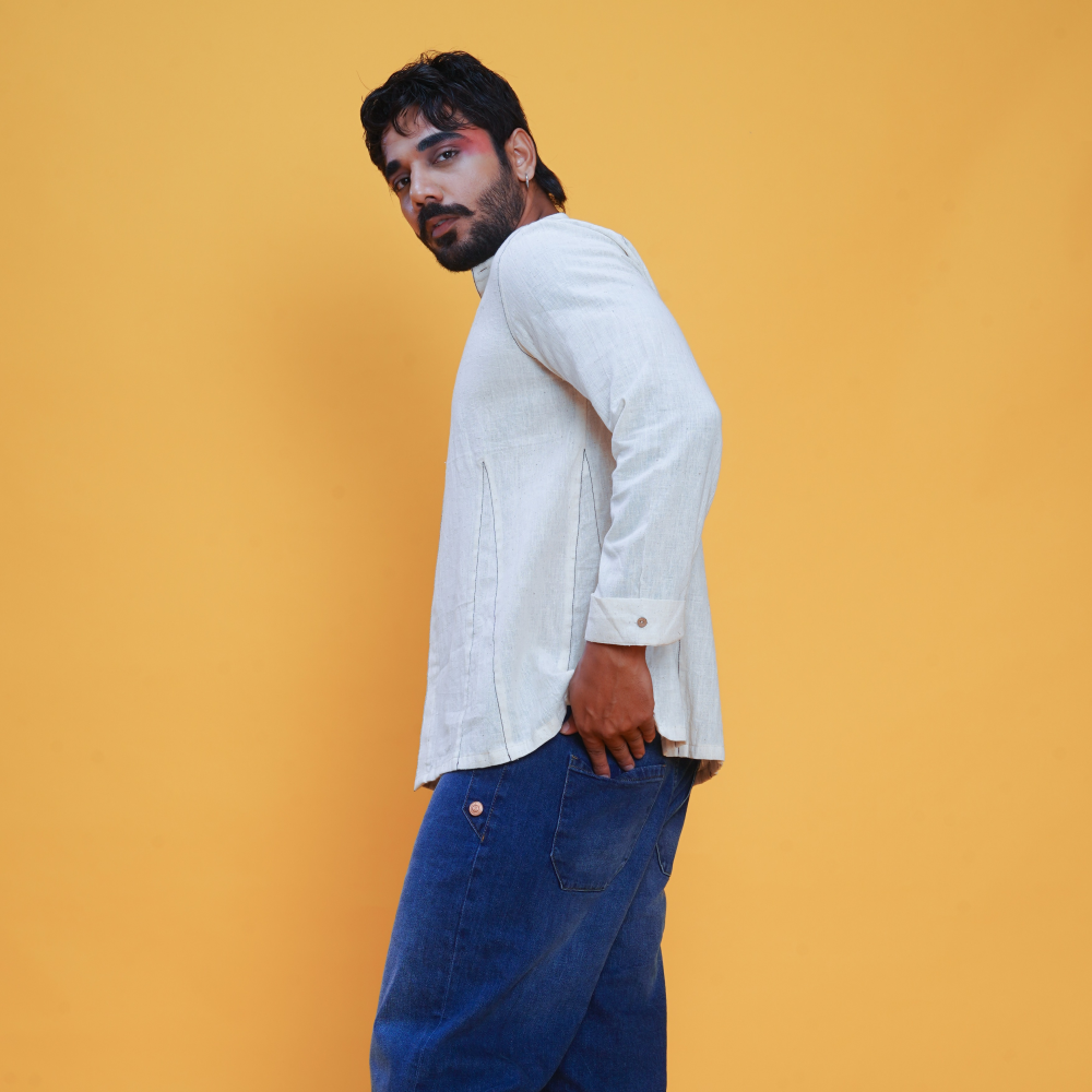 Kala Cotton Handloom Angrezi Shirt 1