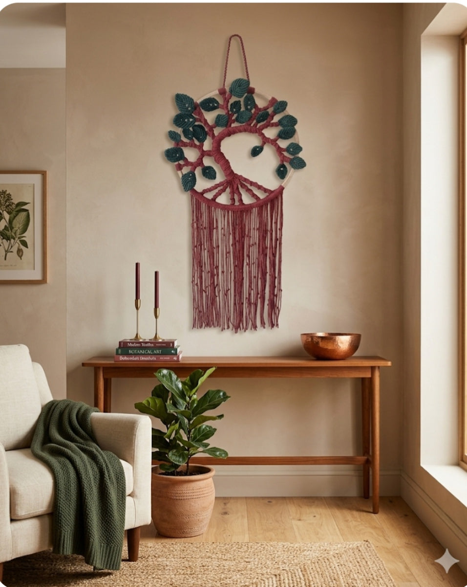 THE TREE OF LIFE, MACRAME TREE, HANDMADE TREE,