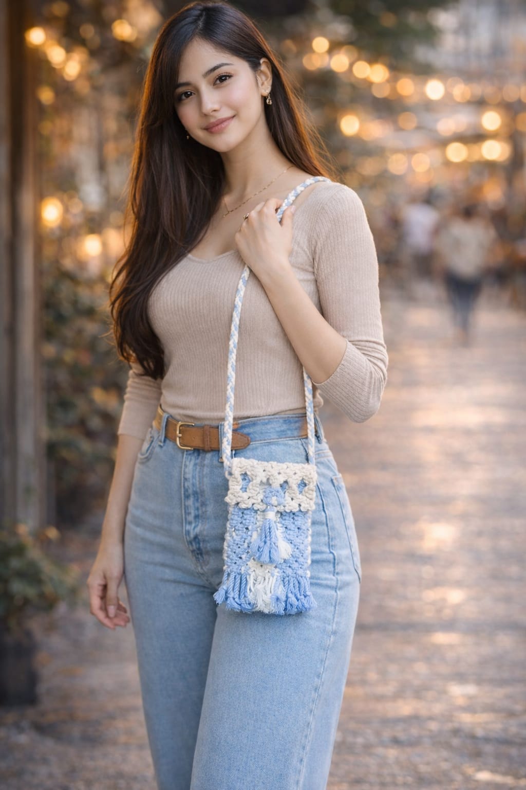 Macrame Mobile Sling Bag