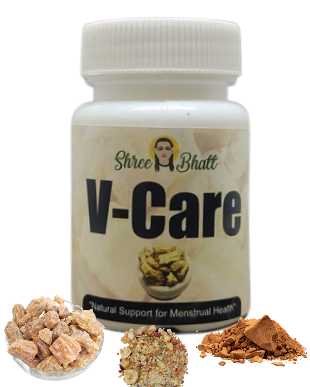ShreeBhatt V-Care(Menso-CareControl) Controls excessive menstrual bleeding, supports blood regulation 30gm