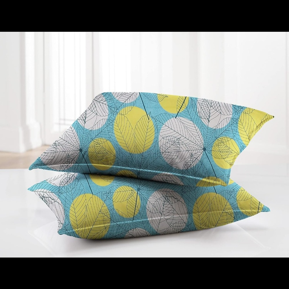 Kanaklata 3D Printed Cotton Double Bedsheet with 2 Pillow Covers
