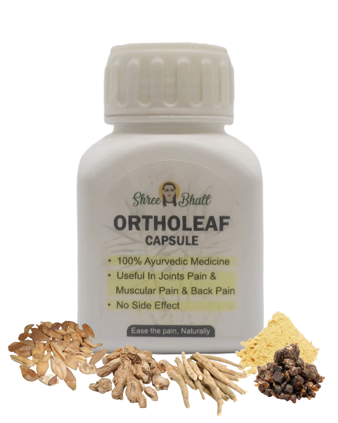 ShreeBhatt Ortholeaf Capsule – Ayurvedic Joint Pain & Arthritis Care Capsules, 30 Capsules