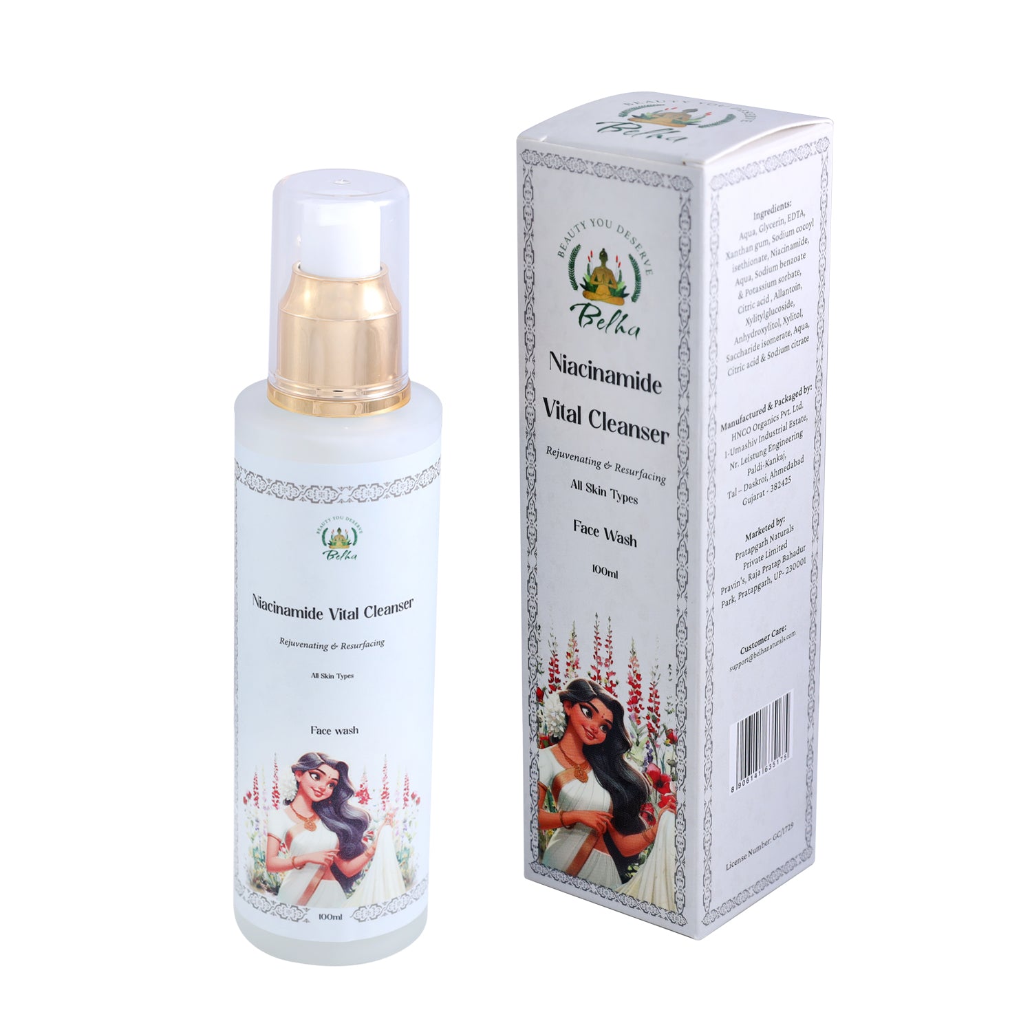 Belha Naturals Niacinamide Vital Cleanser