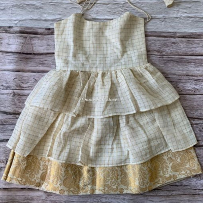 Little Miss Sunshine - White Sungudi Ages 1-6