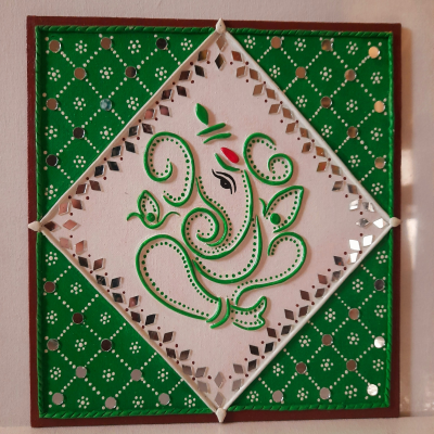 Ganesha in Lippan Art