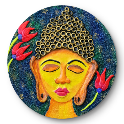 Buddha Painting with Lotus