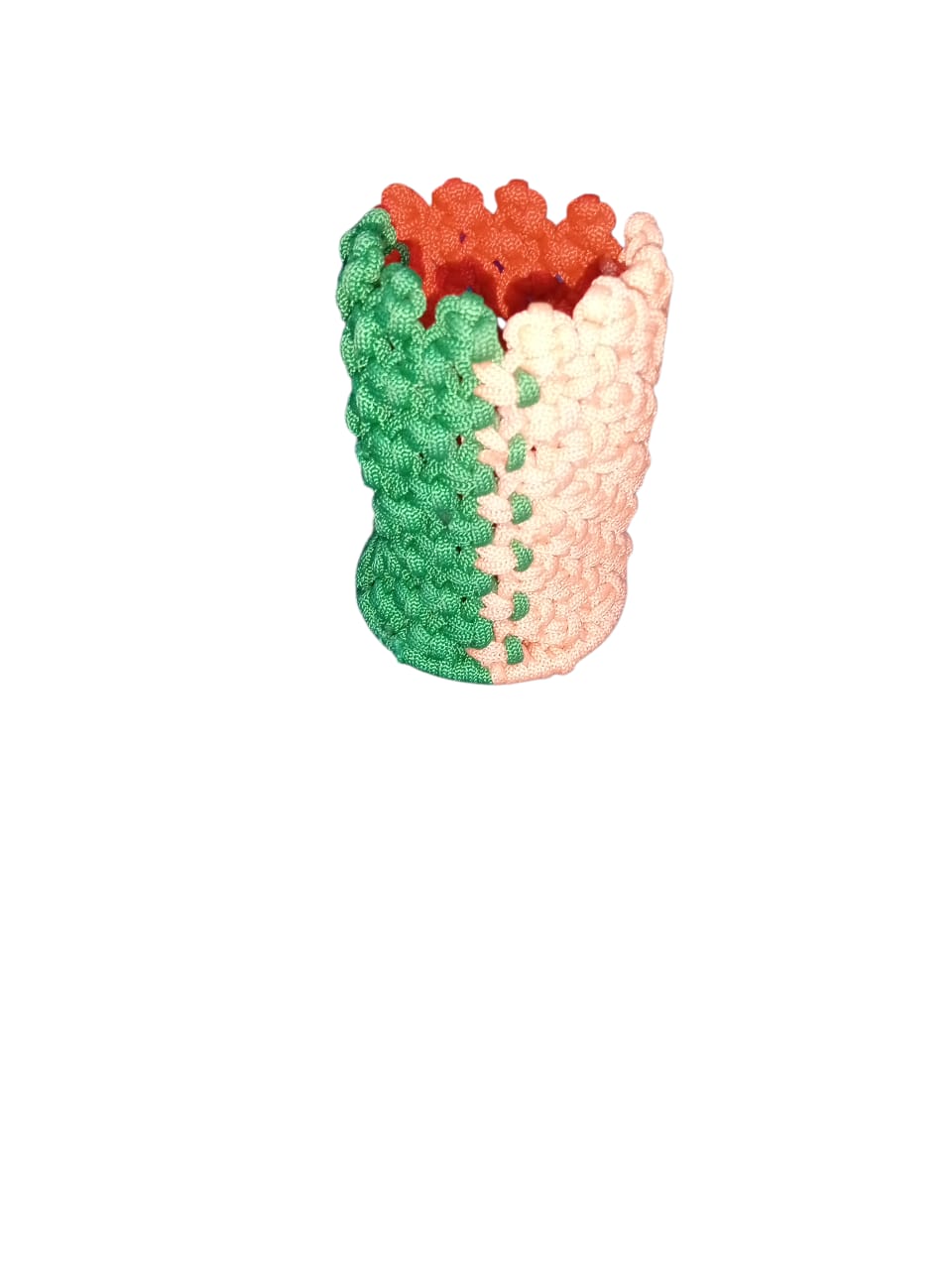 HANDMADE MACRAME PEN HOLDER MULTI COLOR DESK ORGANISER FOR OFFICE & STUDY TABLE