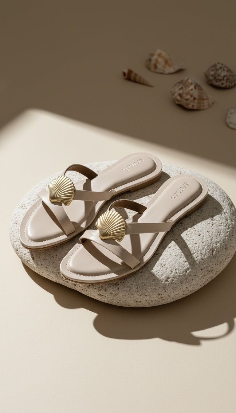 Noa Shell Flats - Off White