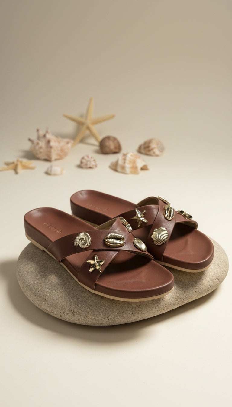 Coral Brown Sandals
