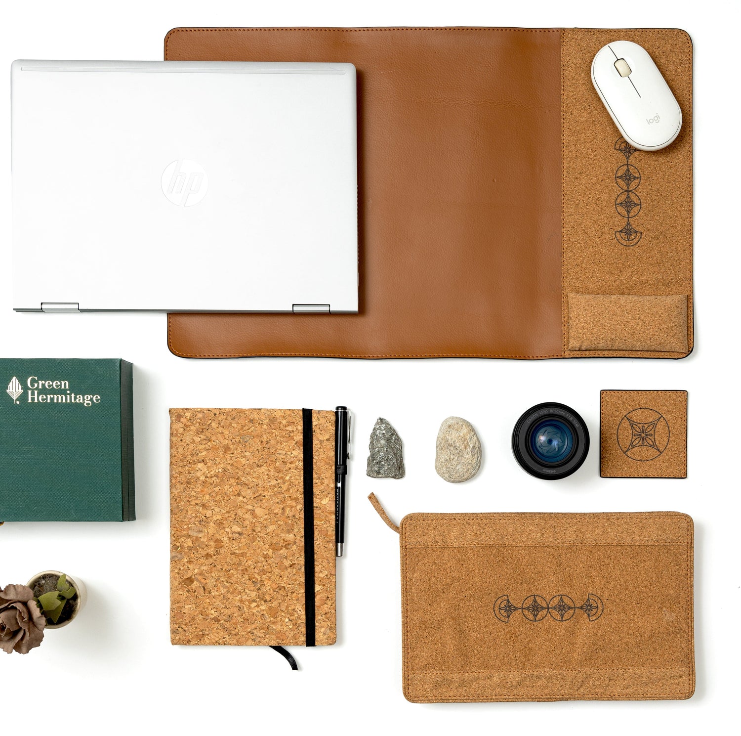 Tan Office Desk Set