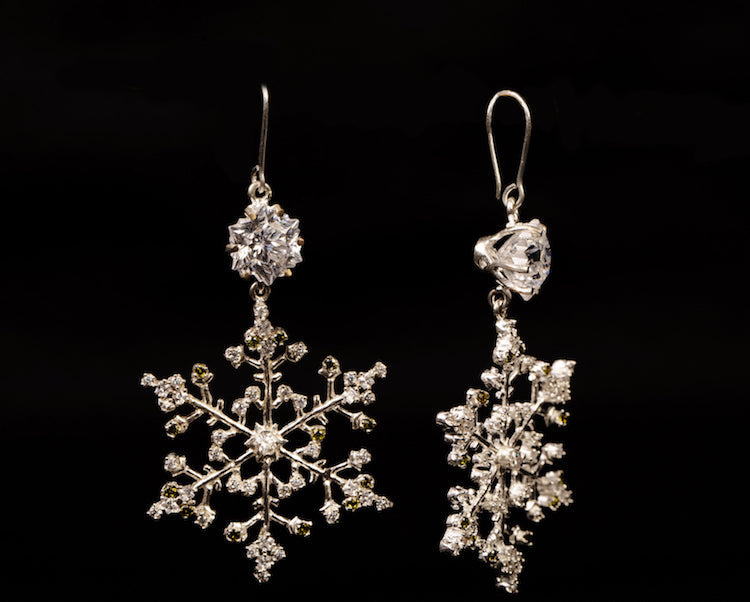 Snow Crystal Danglers
