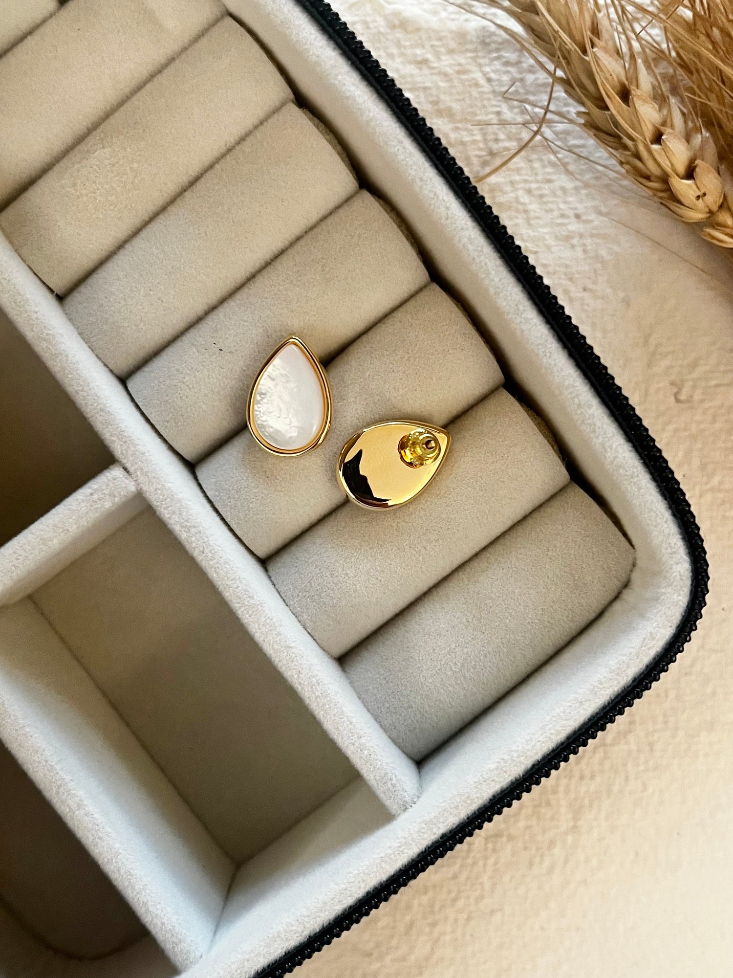 Mother of Pearl Drop Studs