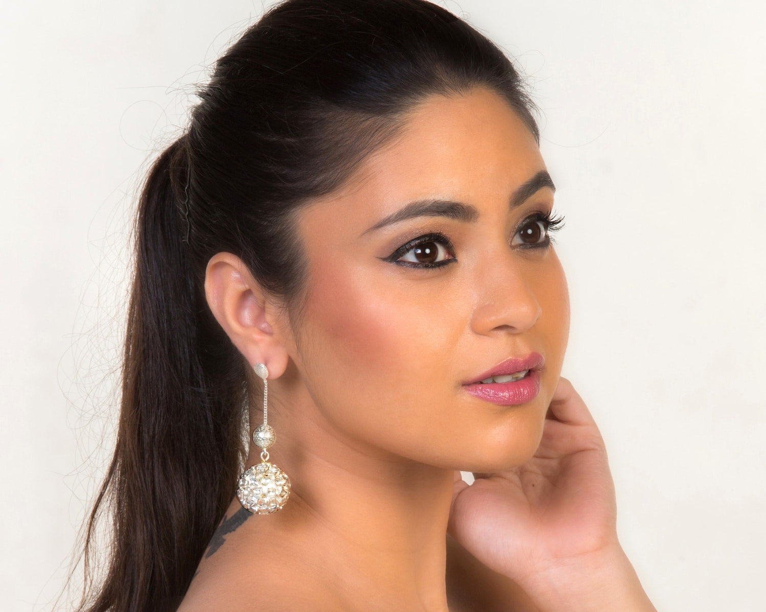 Shiny Disco Drops - Sparkling Silver