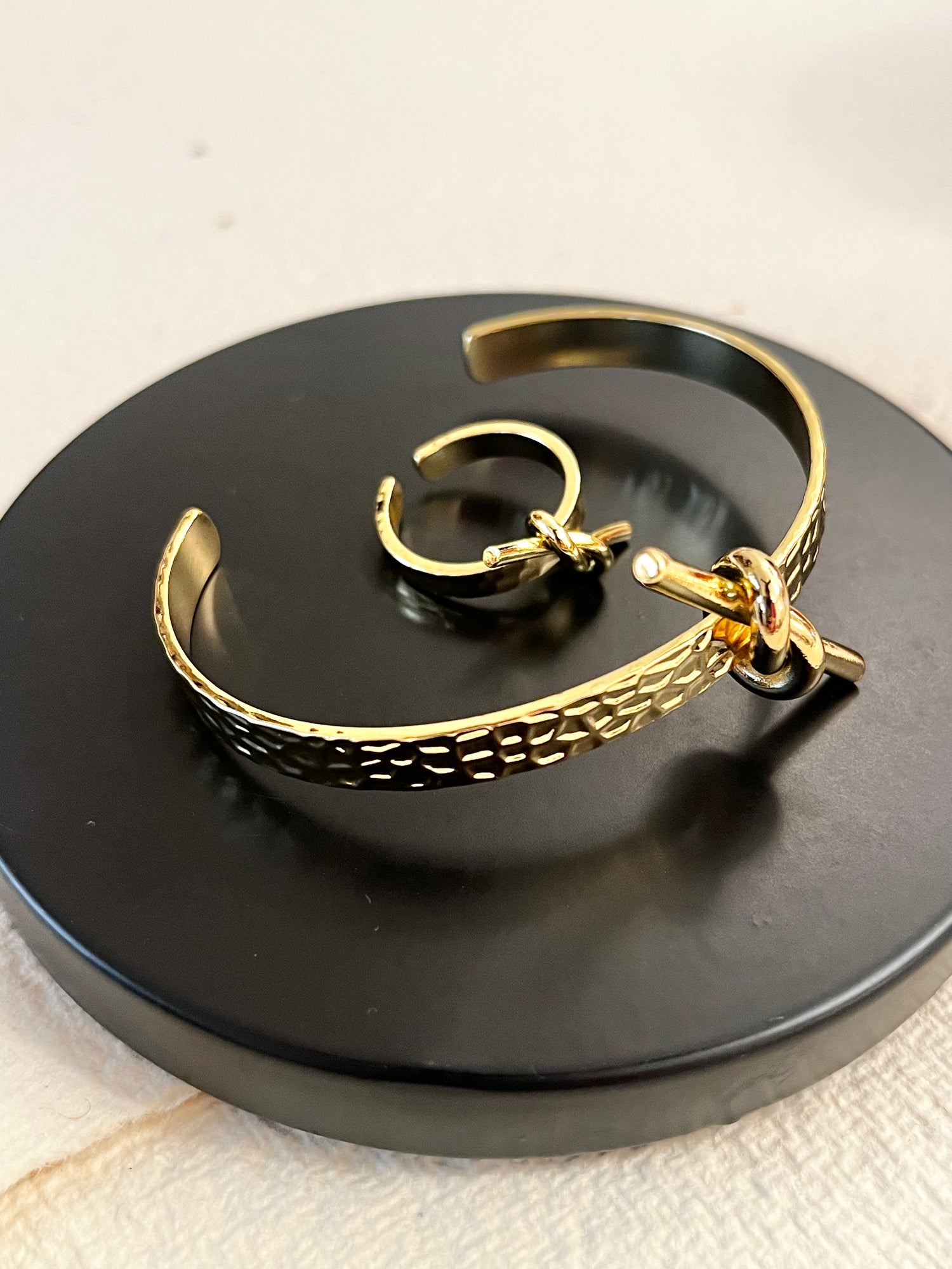 Knot Bracelet & Ring Combo