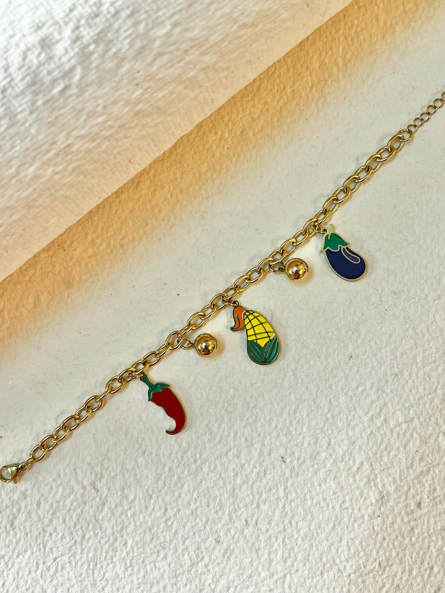 Vegetables Charms Bracelet