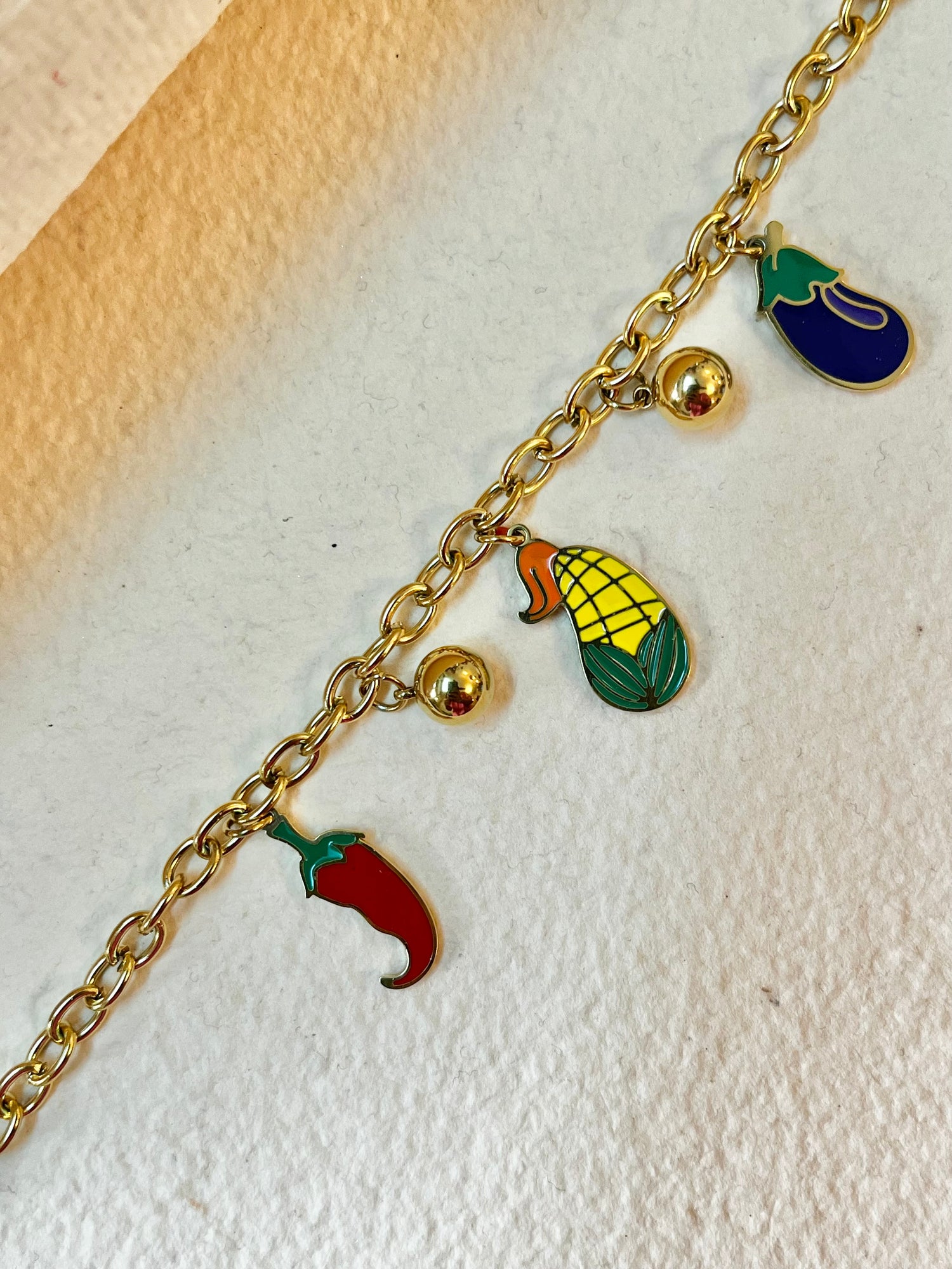 Vegetables Charms Bracelet