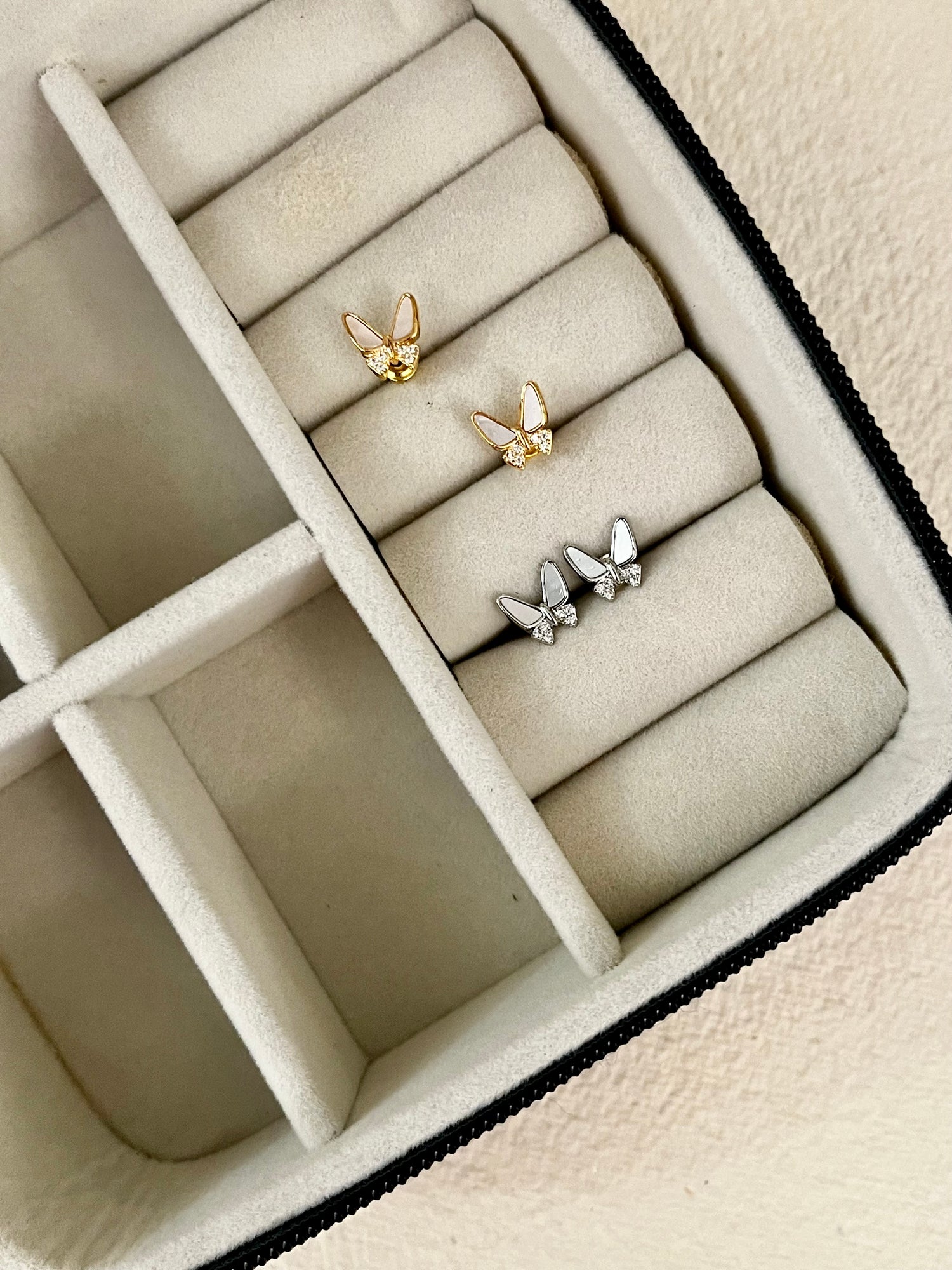 Mother of Pearl Butterfly Studs