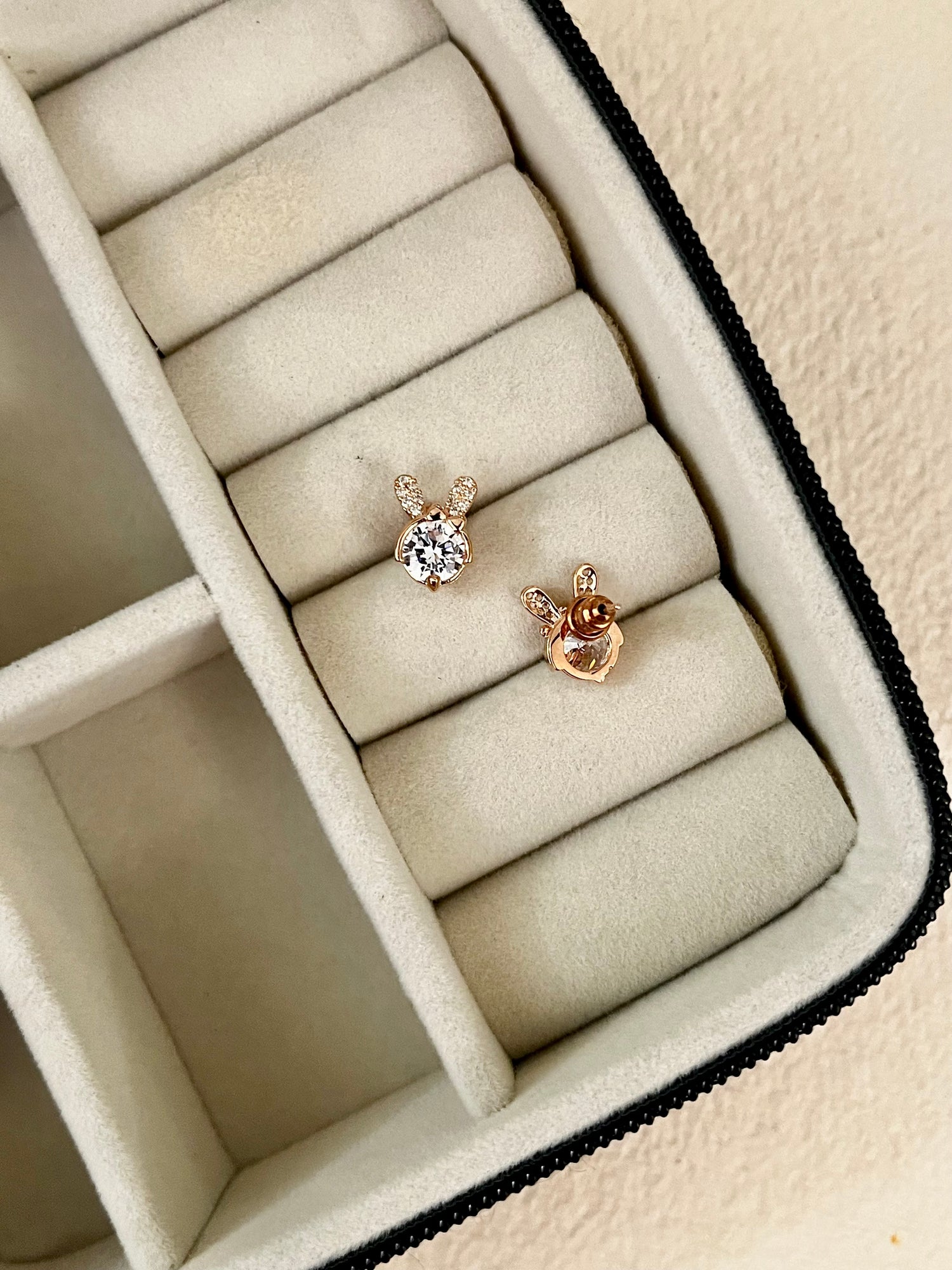 Rosegold Bunny Studs
