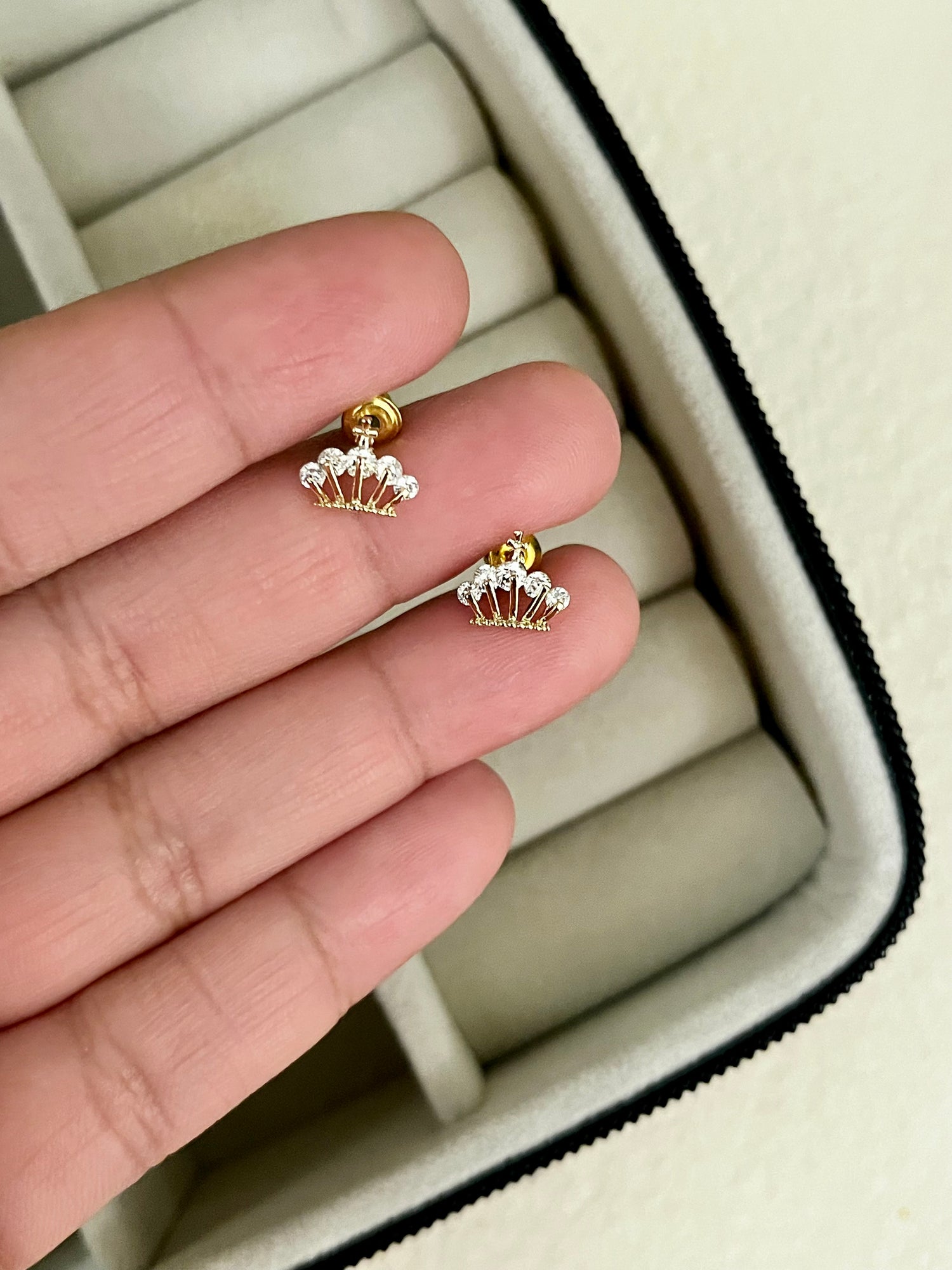 Princess Crown Studs