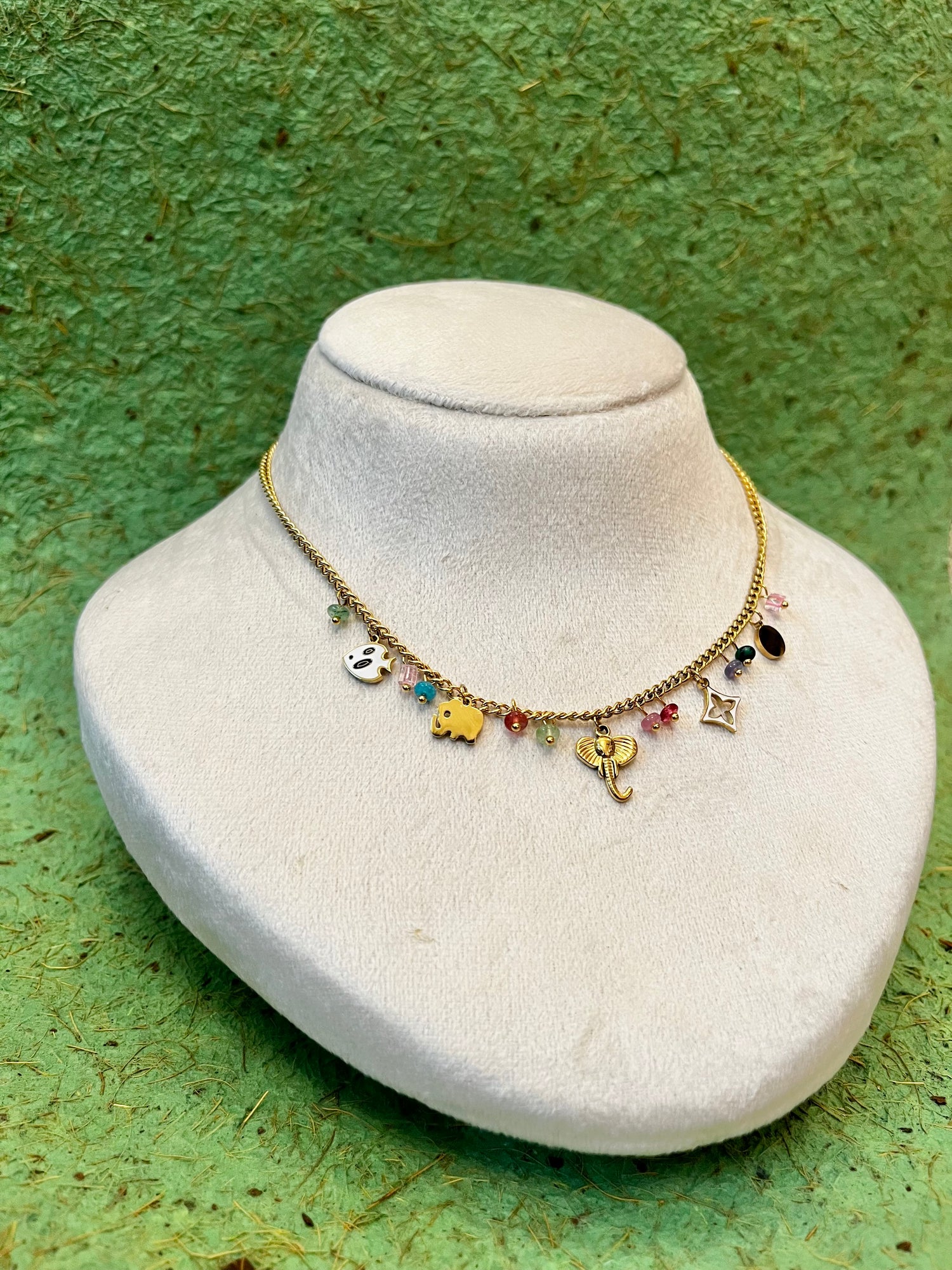 Elephant Charms Necklace