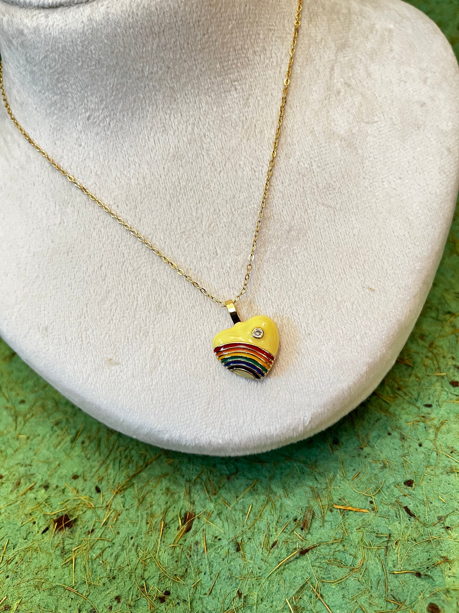 Yellow Heart Necklace