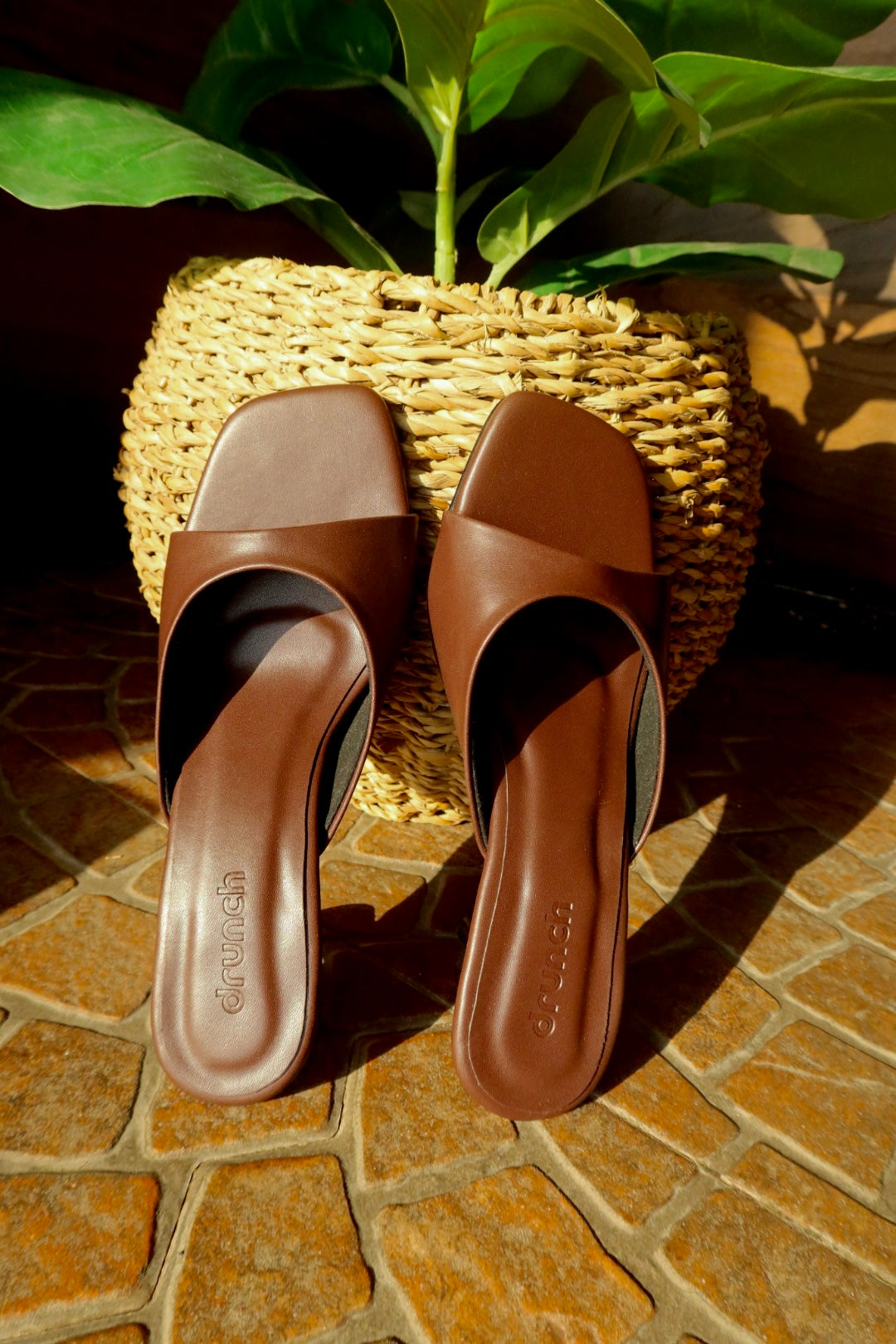 Nusa Mocha Heeled Sandals