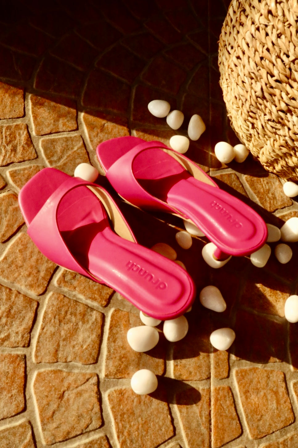 Nusa Fuchsia Heeled Sandals